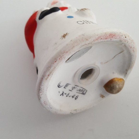 Vintage Napcoware Christmas Ceramic Santa Cinnamon Spice Shaker *AS IS - Picture 5 of 8